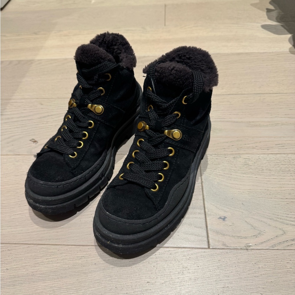 See by Chloe Maeliss shearling-lined suede ankle boots